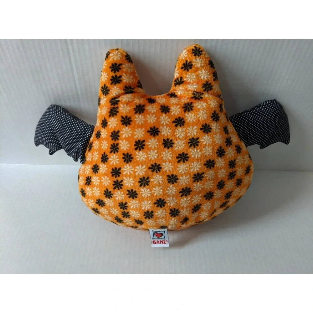 Ganz Bellapops Bat Halloween Black Orange Vampire Stuffed Toy Doll Plush 10